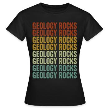 Geology Rocks Rock collector Geologist Rock - Women's T-Shirt - black - Front - AI Model Female 172 dark (172cm)