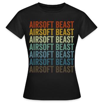 Airsoft Beast Airsofter Airsoft Spiel - Frauen T-Shirt - Schwarz - Vorne - AI Model Female 172 dark (172cm)