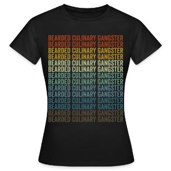 Bearded Culinary Gangster Chef Cooking Ku - Women's T-Shirt - black - Front - AI Model Female 172 dark (172cm)
