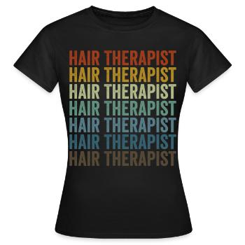 Coiffeur Coiffeur Coiffeur Coiffeur - T-shirt Femme - noir - Devant - AI Model Female 172 dark (172cm)