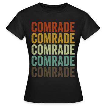 Camarade Communisme Communistes Socialistes - T-shirt Femme - noir - Devant - AI Model Female 172 dark (172cm)