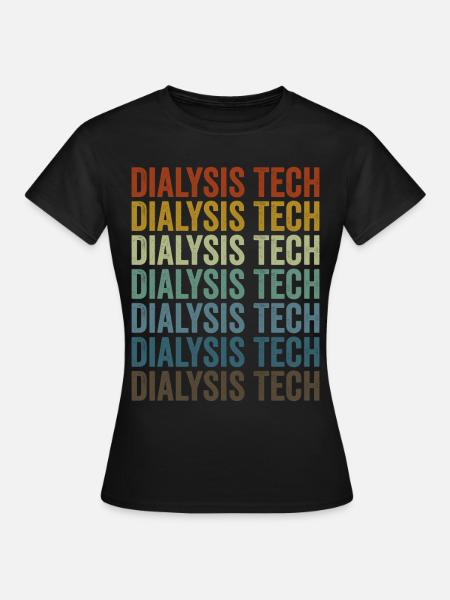 Dialyse-Techniker Dialyse-Techniker Leopard Print - Frauen T-Shirt - Schwarz