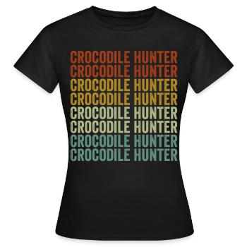 Crocodile hunters Crocodile hunters - Women's T-Shirt - black - Front - AI Model Female 172 dark (172cm)