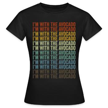 Ich gehöre zur Avocado Avocado - Frauen T-Shirt - Schwarz - Vorne - AI Model Female 172 dark (172cm)