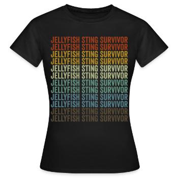 Quallenstich Survivor Quallenstich Survivor - Frauen T-Shirt - Schwarz - Vorne - AI Model Female 172 dark (172cm)