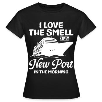 Drôle de croisière Bateau de croisière Bateau de croisière - T-shirt Femme - noir - Devant - AI Model Female 172 dark (172cm)