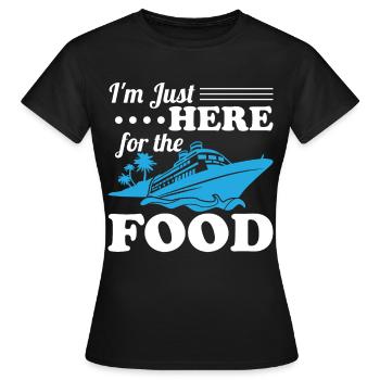 Drôle de croisière Bateau de croisière Bateau de croisière - T-shirt Femme - noir - Devant - AI Model Female 172 dark (172cm)