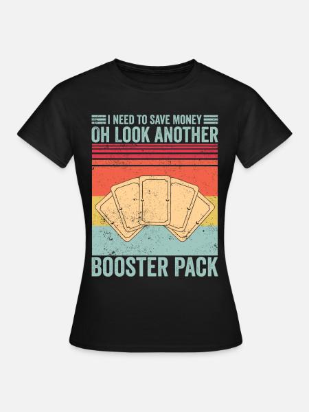 Lustiges Sammelkartenspiel TCG Retro - T-shirt dam - svart