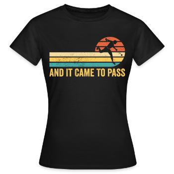Lustiger Mormonen-Missionar LDS Baseball - Frauen T-Shirt - Schwarz - Vorne - AI Model Female 172 dark (172cm)
