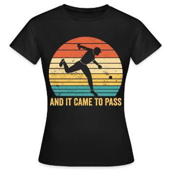 Lustiger Mormonen-Missionar LDS Baseball - Frauen T-Shirt - Schwarz - Vorne - AI Model Female 172 dark (172cm)