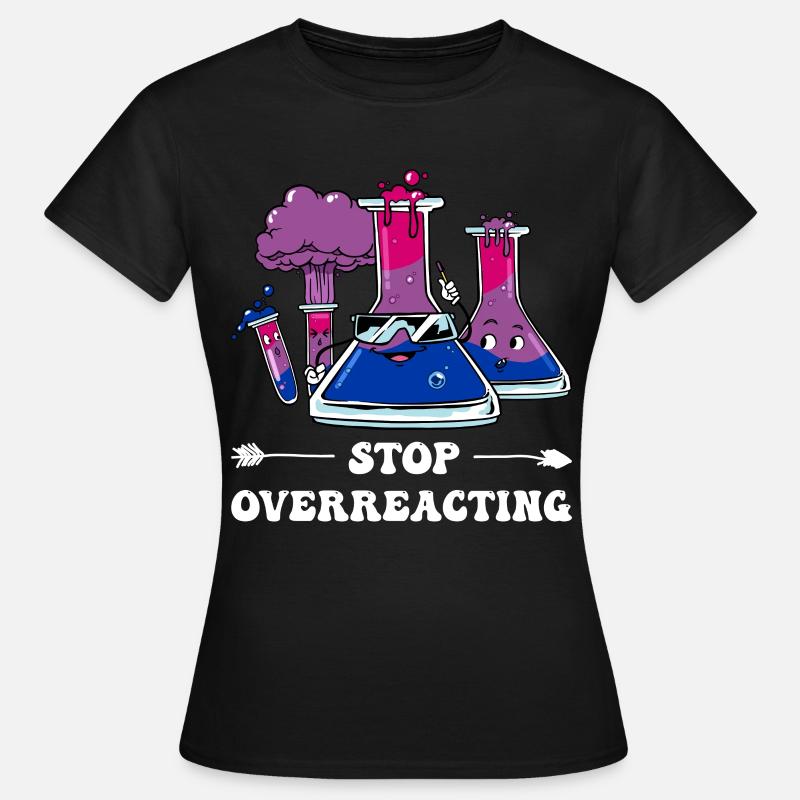 Bi Pride Bisexual Flag Chemistry Subtle - Women's T-Shirt - black