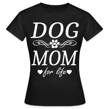 Maman chien pour la vie - T-shirt Femme - noir - Devant - AI Model Female 172 dark (172cm)