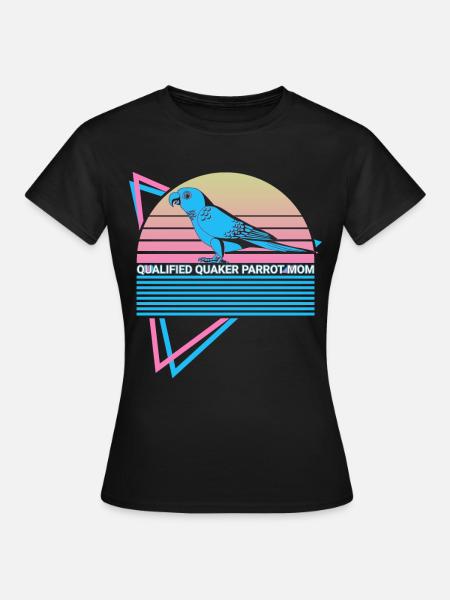 Qualifizierte Quaker Papageienmutter - Frauen T-Shirt - Schwarz