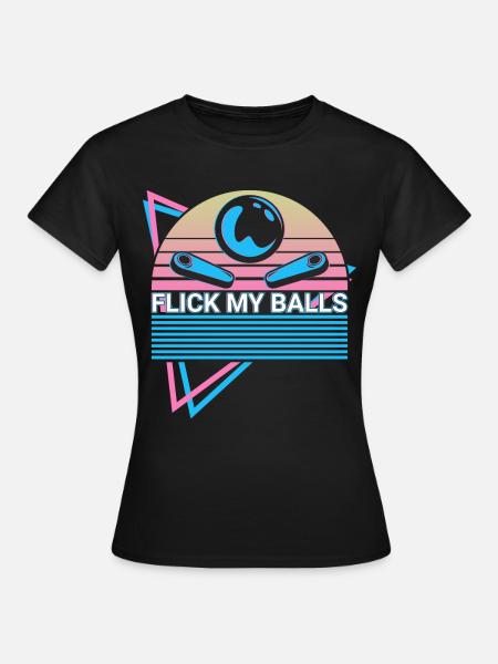 Flipperautomat Retro - Frauen T-Shirt - Schwarz