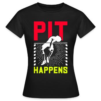 Saut à la perche Saut à la perche - T-shirt Femme - noir - Devant - AI Model Female 172 dark (172cm)