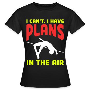 Saut à la perche Saut à la perche - T-shirt Femme - noir - Devant - AI Model Female 172 dark (172cm)