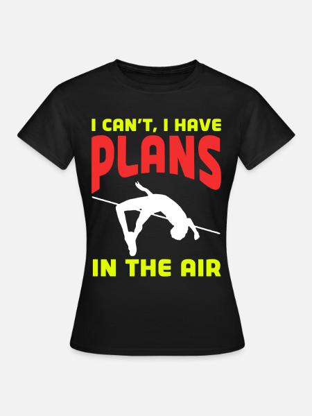 Stabhochsprung Stabhochspringer - Frauen T-Shirt - Schwarz