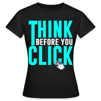 Cybersecurity, Hacking, IT - Women's T-Shirt - black - Front - AI Model Female 172 dark (172cm)