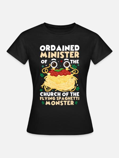 FSM Pastafarian - Frauen T-Shirt - Schwarz