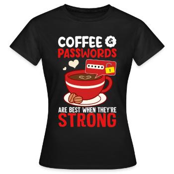 Cybersecurity, Hacking, IT - Women's T-Shirt - black - Front - AI Model Female 172 dark (172cm)