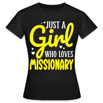 SDJ mormon - T-shirt Femme - noir - Devant - AI Model Female 172 dark (172cm)