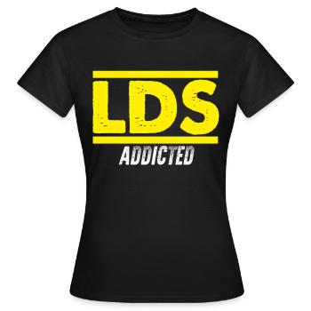 Lustiger Mormonen-Heilige der Letzten Tage Mission - Frauen T-Shirt - Schwarz - Vorne - AI Model Female 172 dark (172cm)