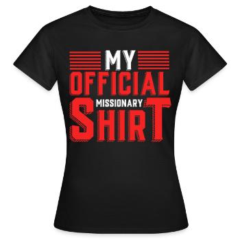 SDJ mormon - T-shirt Femme - noir - Devant - AI Model Female 172 dark (172cm)