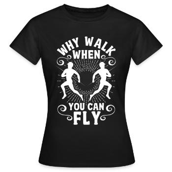 Saut à la perche Saut à la perche - T-shirt Femme - noir - Devant - AI Model Female 172 dark (172cm)