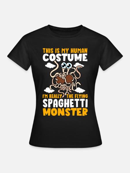 FSM Pastafarian - Frauen T-Shirt - Schwarz