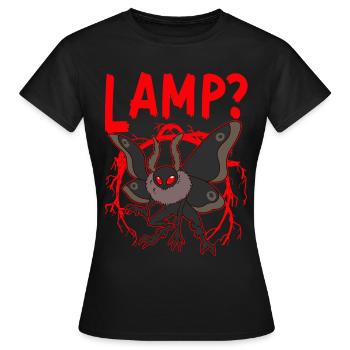 Mothman Cryptid Folklore - Women's T-Shirt - black - Front - AI Model Female 172 dark (172cm)