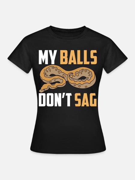 Ball python snake - Women's T-Shirt - black