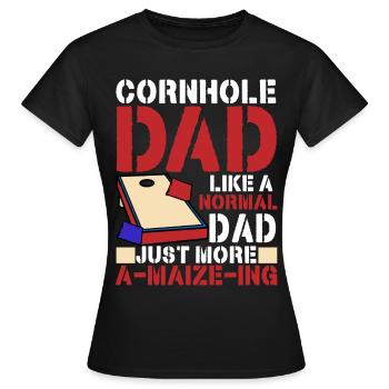 Corn Hole - Women's T-Shirt - black - Front - AI Model Female 172 dark (172cm)