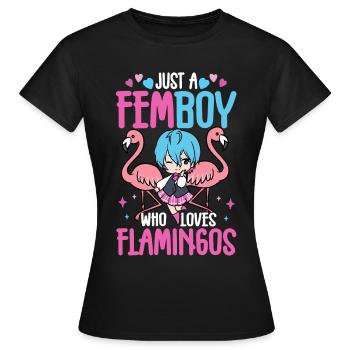 Cross Dressing - Frauen T-Shirt - Schwarz - Vorne - AI Model Female 172 dark (172cm)