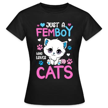Cross Dressing - Frauen T-Shirt - Schwarz - Vorne - AI Model Female 172 dark (172cm)