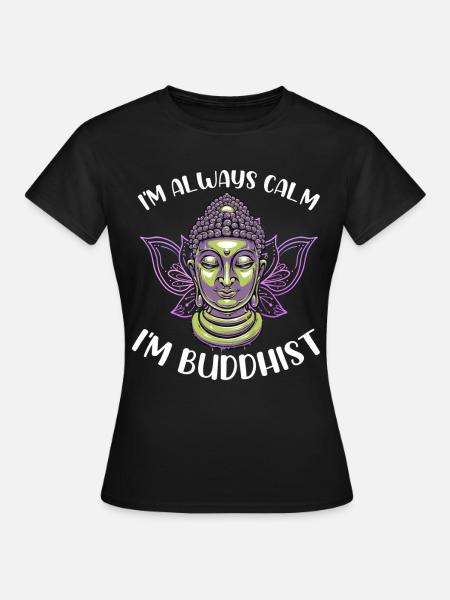 Buddhismus Buddha - Frauen T-Shirt - Schwarz