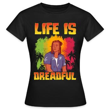 Rastafari Rastafarian Rasta - T-shirt Femme - noir - Devant - AI Model Female 172 dark (172cm)
