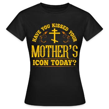 Orthodoxie Orthodoxe - Frauen T-Shirt - Schwarz - Vorne - AI Model Female 172 dark (172cm)