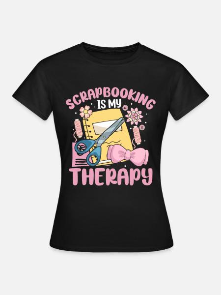 Scrapbooker - Frauen T-Shirt - Schwarz