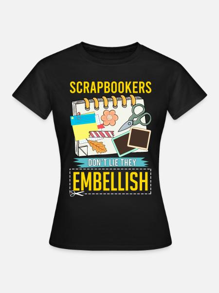 Scrapbooking - Frauen T-Shirt - Schwarz