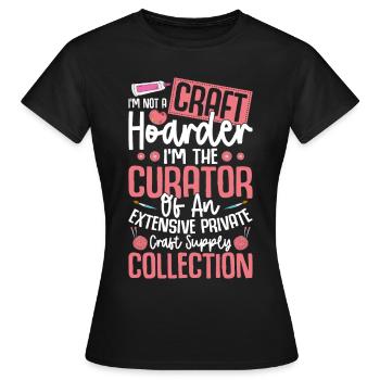 Artisanat Artisan - T-shirt Femme - noir - Devant - AI Model Female 172 dark (172cm)