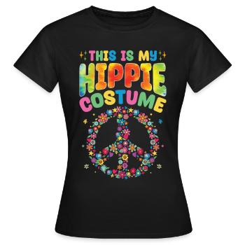 Groovy Peace - Women's T-Shirt - black - Front - AI Model Female 172 dark (172cm)
