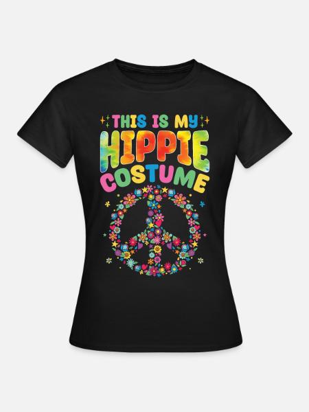 Groovy Peace - Frauen T-Shirt - Schwarz