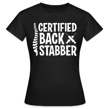 Anesthésiste Anesthésiologie - T-shirt Femme - noir - Devant - AI Model Female 172 dark (172cm)