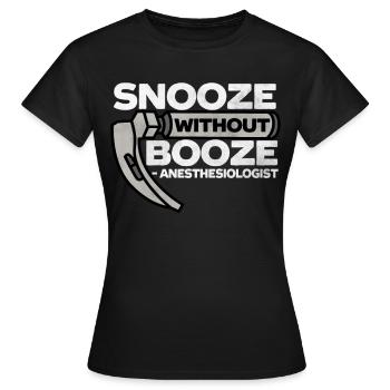 Anesthésiologie - T-shirt Femme - noir - Devant - AI Model Female 172 dark (172cm)
