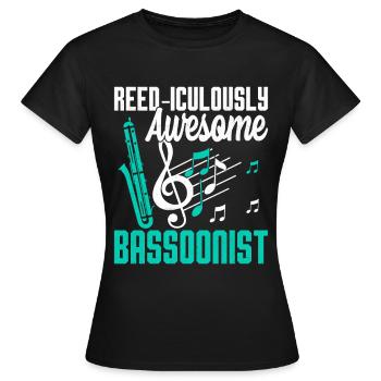 Bassoon - Women's T-Shirt - black - Front - AI Model Female 172 dark (172cm)