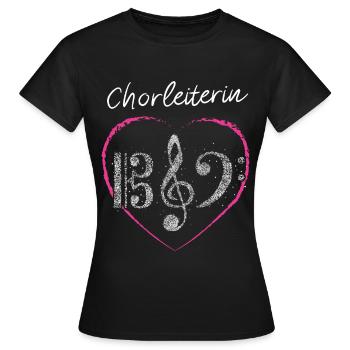 Chorleiterin Chor Musikverein Musik Musikschule - Frauen T-Shirt - Schwarz - Vorne - AI Model Female 172 dark (172cm)