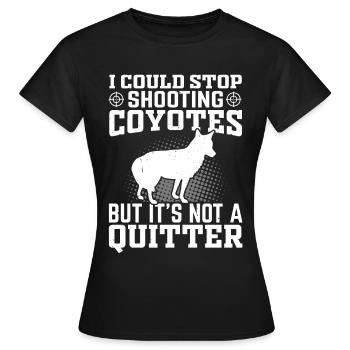 Coyote Hunt Coyote Hunter Yote - T-shirt Femme - noir - Devant - AI Model Female 172 dark (172cm)