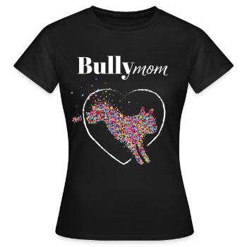 Bully Mom French Bulldog Frenchie Dogs - Women's T-Shirt - black - Front - AI Model Female 172 dark (172cm)