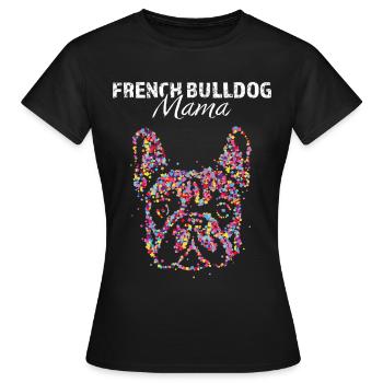 Bouledogue Français École de Bouledogue Français - T-shirt Femme - noir - Devant - AI Model Female 172 dark (172cm)