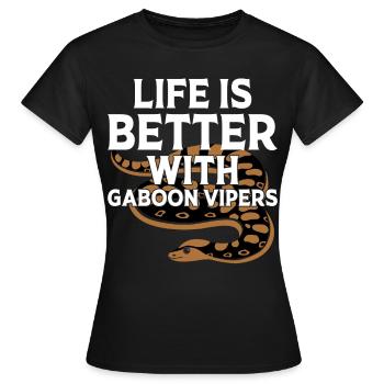 Snake owners - Women's T-Shirt - black - Front - AI Model Female 172 dark (172cm)
